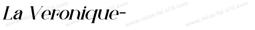 La Veronique字体转换